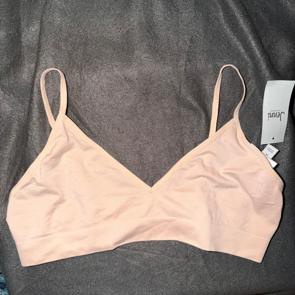 Jenni Intimates Women XL Chai Beige Triangle Bralette New 100158355